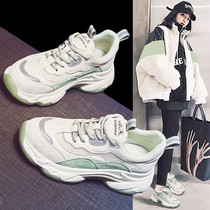 Daddy shoes single shoes women 2020 spring wild ins sports casual shoes with Inner height thick soles women shoes X0307