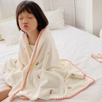 Bath towels Inwind net red Home Bids softer than pure cotton Soft water not easy to drop Mao Child baby big towels Two sets