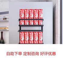 Kitchen Fridge Magnetic shelf Side containing box Magnetic aesthetically pleasing fashion home Perforated Side Preservation film hanger