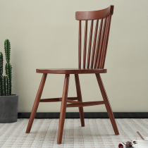 Light luxury Windsor chair Nordic dining chair book chair armrest simple restaurant office leisure learning chair solid wood chair