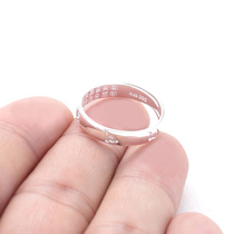 Double face engraving 999 pure silver ring High purity foot silver Six words True word ring male and female with a living mouth ring