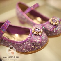 Direct mail French cat Korea cat childrens clothing 2021 autumn girls purple shoes DG3041