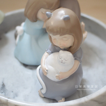 Creative cure little girl cute ornaments home bedroom decorations girl heart desktop furnishings female birthday gifts