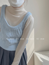 Sweet Beauty Fairy Design Sensation Small Crowdwear Sweater Womens Lazy Wind Stack Wearing Waistcoat Vest Knitted Blouse External Wear