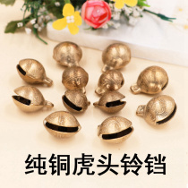 Dog Suzuki Anti-loss Ultra Loud Pure Copper Pet Hanging neck pendant Size Medium Dog Cat Tiger Head Bronze Bell crunchy
