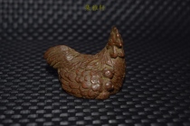Pure Bronze Hens Home Decoration Pint Feng Shui Furnishing Handicraft Old Bronze Ware Tea Pets to Pieces Ancient Play Microscape Pendulum