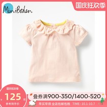 MiniBoden short sleeve T-shirt baby solid color coat girl boy boy British direct childrens clothing spring and summer New