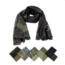 Camouflage scarf military fan tactical collar special forces CS field breathable headscarf dustproof camouflage jungle quick-drying net towel