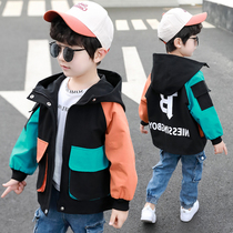 Boys autumn jacket jacket 2021 spring and autumn new middle and large children 6 boys 7 handsome 8 windbreaker 9 trendy childrens clothing 12 years old