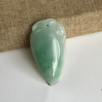 Myanmar jade A cargo fortune melon pendant planted with good jade quality and full and full thickness suitable for ladies wear