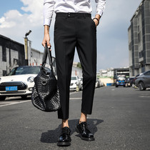 Spring new trousers ankle-length pants mens slim Korean fashion mens casual Joker pants suit pants