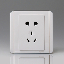 Schneider Qisheng E3000 white white Qisheng switch socket five-hole socket panel