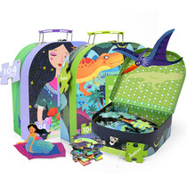 MiDeer Milu Dinosaur Puzzle Dinosaur World Puzzle 104 Pieces Handheld Exquisite Gift Box