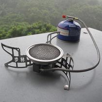 Flaming mountain high-power step forest outdoor cooking gas stove split burner far infrared windproof stove BL100-B15