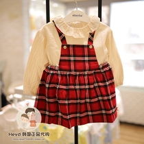 Absorba Issa Fort Korea Childrens Wear 20 Autumn Plaid Vintage Dress 55103