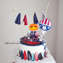 Cake decoration spot game Animation hero Doux Toy party dress products dessert car mounting parts