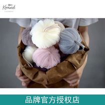 Hot sale American Krramel pumpkin bath ball not easy to disperse flower adult bubble girl Bath Bath ball