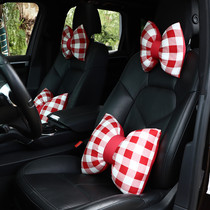 Car butterfly holding pillow head pillow waist close by memory cotton neck pillow cute net red-in-car car with neck and waist close by