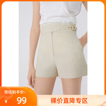 Lily Summer New Womens Fashion Business Temperament Commute Straight Drum Body Pencil Shorts Shorts Casual Pants 5923