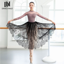 dancehalo dance skirt skirt female adult ballet gauze skirt long section super fairy skirt dance practice clothes