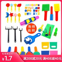 Sponge painting brush painting children seal brush Paint roller roller Kindergarten graffiti tool Painting early education brush