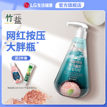 Bamboo Salt Himalayan powder salt pressing toothpaste care for gums Ice Che Mint 285g Korea import