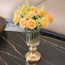 Light luxury simulation flower living room entrance decorative dining table flower arrangement Hotel Villa TV cabinet wine cabinet desktop vase