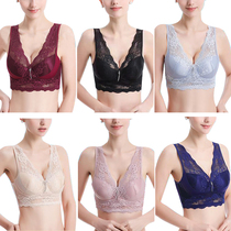 Ladys thin section No steel ring Poly Adjustment Type Sexy Bra Vest Style Bra Elastic Comfort Large Size
