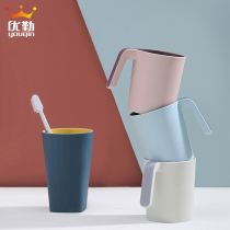 Gargle cup Household simple couple toothbrush cup set Korean creative cute tooth cup tooth cylinder wash and brush cup