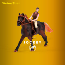 New Wantmoin play model horse racing horse player model character model horse riding hand childrens house toy