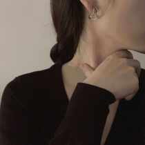 PAUSA ANN 2019 vol 2 double-layer two-color earrings