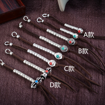 Brass Tibetan silver beads counter rosary vintage handmade DIY Tibetan accessories accessories 108 tee accessories