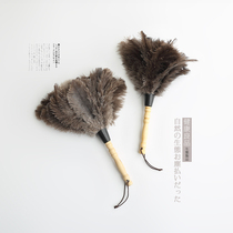 Ostrich hair wool dust duster does not fall off the hair duster dust artifact