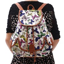 Canvas backpack travel bag canvas bag womens backpack