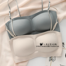 Japan anti-slip rags wrap chest without shoulder strap lingerie anti-walking light invisible bra No marks in summer One-piece style