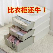 Household underwear storage box wardrobe put bra socks and underwear finishing box drawer plastic compartment storage box