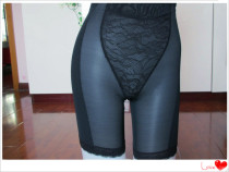 Four Seasons Foreign Trade Korean Single High Waist Lace Mesh Tapping Abdomen Tapping Hip Tapping Leg Body Shaping Panties Skin Color Black