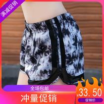 Fake two-piece sports shorts womens summer running breathable loose anti-light training yoga quick-drying double-layer fitness shorts