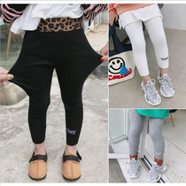 Girls leggings 2021 new autumn baby wear ankle-length pants foreign style girl Korean BAO WEN childrens pants