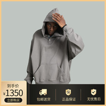 FEAR OF GOD SIXTH SEASON Henry COLLAR HOODIE God gray high street men AND WOMEN HIGH STREET loose HIP-hop SWEATER trend