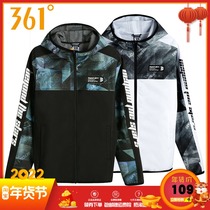 361 Degree Mens Sportswear 2020 Spring and Autumn New Hooded Single Jacket 361 Fashion Sports Jacket Mens Jacket