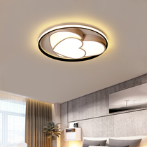 Simple bedroom lamp Study room Three-color led bedroom cloakroom Personality creative love Nordic round ceiling lamp