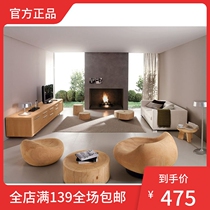 Nordic Brief Solid Wood Mound Bench Living-room Bench Hotel Tree Stump Bench Modern Folk Juku Mound Chair Designer Wooden Bench