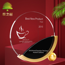 Metal trophy Custom trophy Gold and silver copper crown Asian Season Crystal trophy Team authorization card Creative medal production