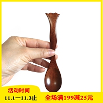 New creative solid wood spoon cute fish tail handle eating spoon dessert wooden spoon childrens spoon wooden household spoon