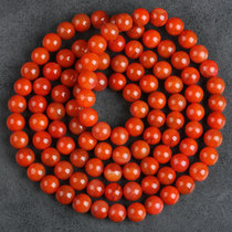 81 19 gr Po Mountain stock] persimmon red-round moisturizing colour Good South red Manau multi-circle bracelet necklace Buddha pearl