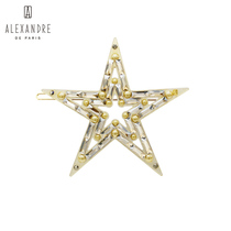  Star with the same French Alexandre De Paris Alexander night star edge clip bangs clip hair accessories headdress