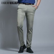 LaBeouf Labov Brands Casual Pants Men 2020 Summer workout mid-waist Business long pants slim fit