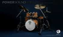 Taiwan PowerSound Small Sailor Small size drum set Jazz drum set Drum Portable five drums