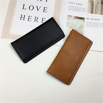 Wallet Woman Minimalist Lukewarm Retro 2021 New Internet Red Long wallet Ins Japan Little crowdsourced design Money clip